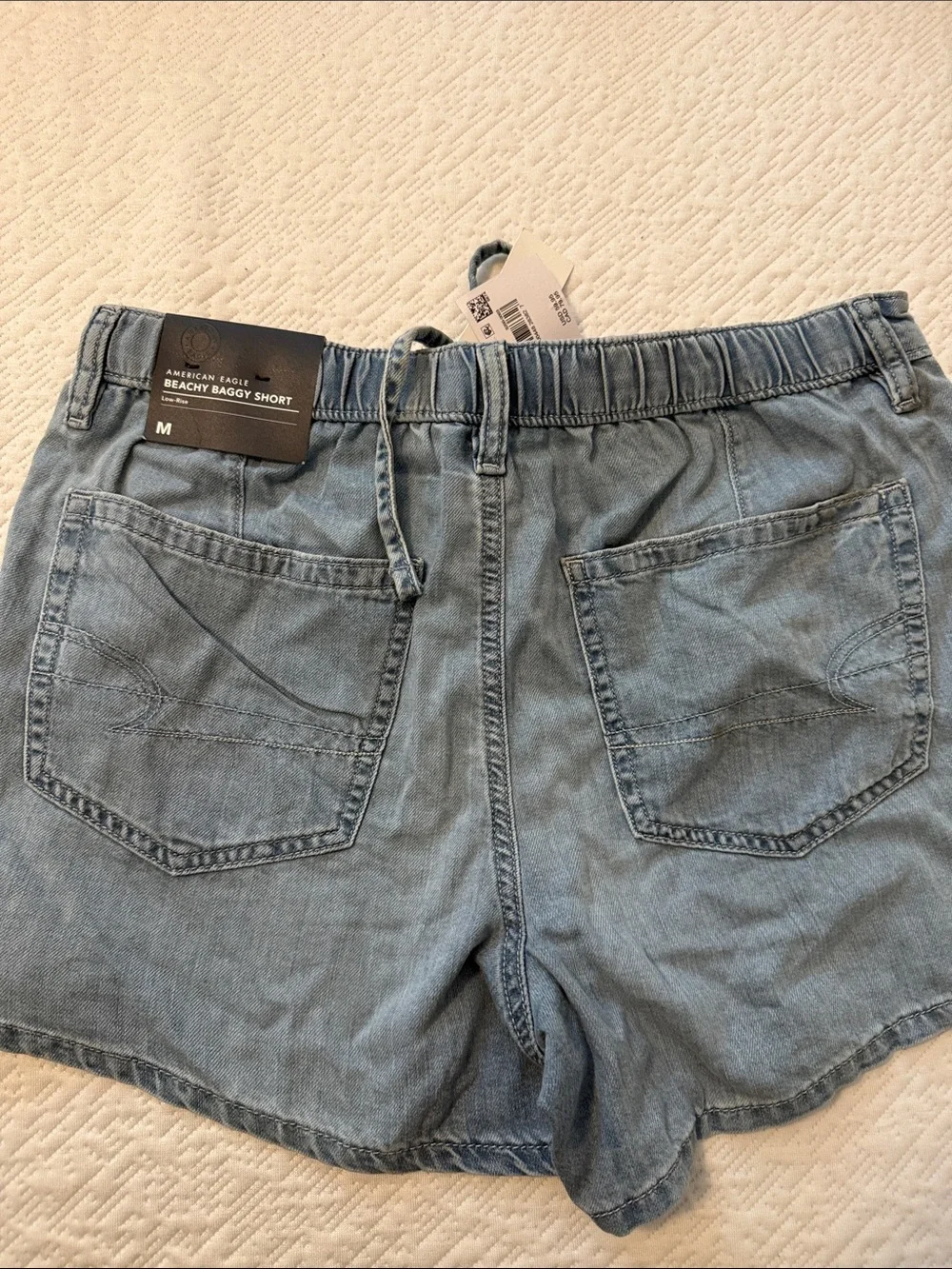 American Eagle Outfitters Light Blue baggy, baggy, jeans, shorts, low rise M NWT